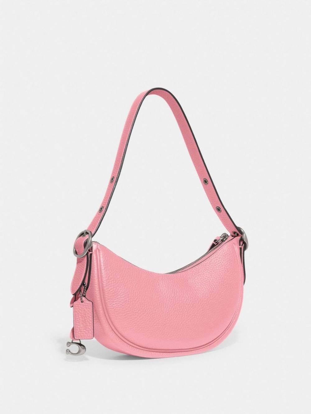 ‼️Coach Luna Pink Leather Shoulder Bag - Picture 5 of 16